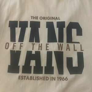 Vans men’s tshirt xl cream like new